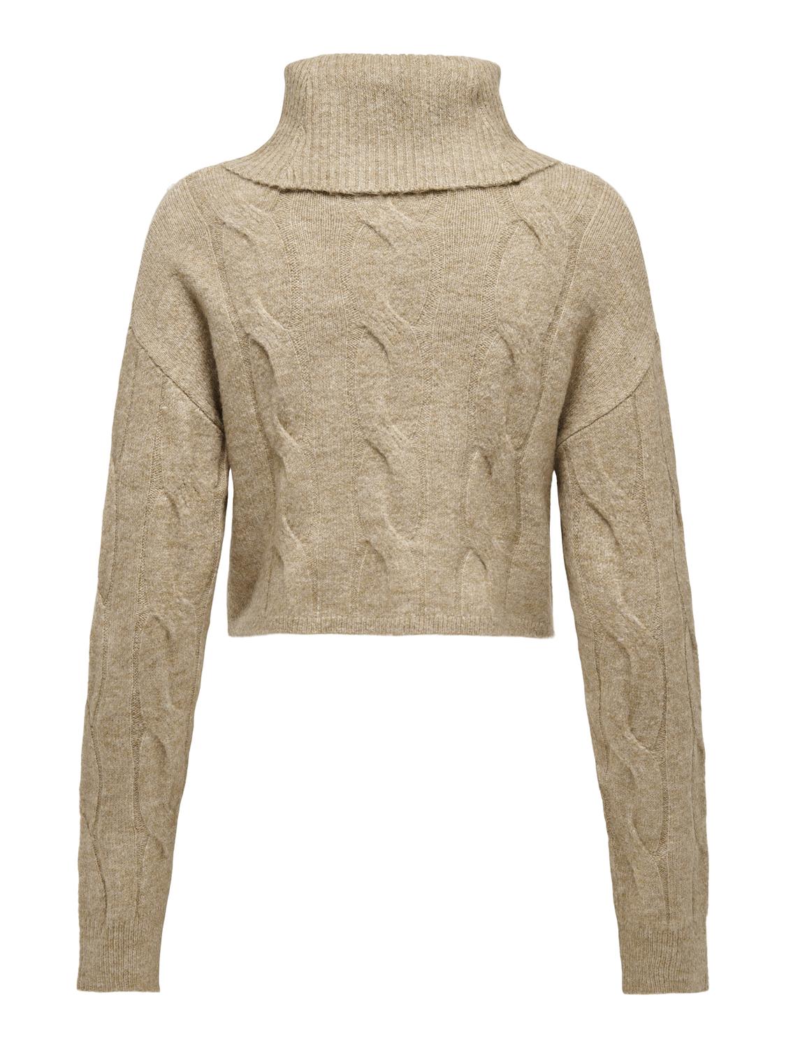 Only - Pullover donna | onlrio life ls cable rollneck knt