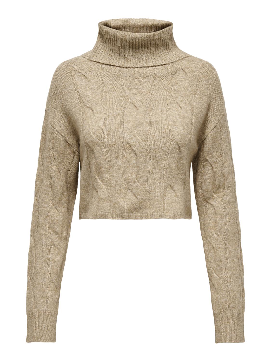 Only - Pullover donna | onlrio life ls cable rollneck knt