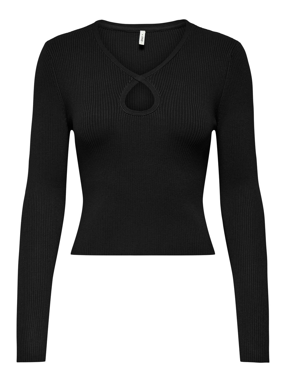 Only - Pullover - Donna | onlmeddi ls peek a boo v-neck cc knt