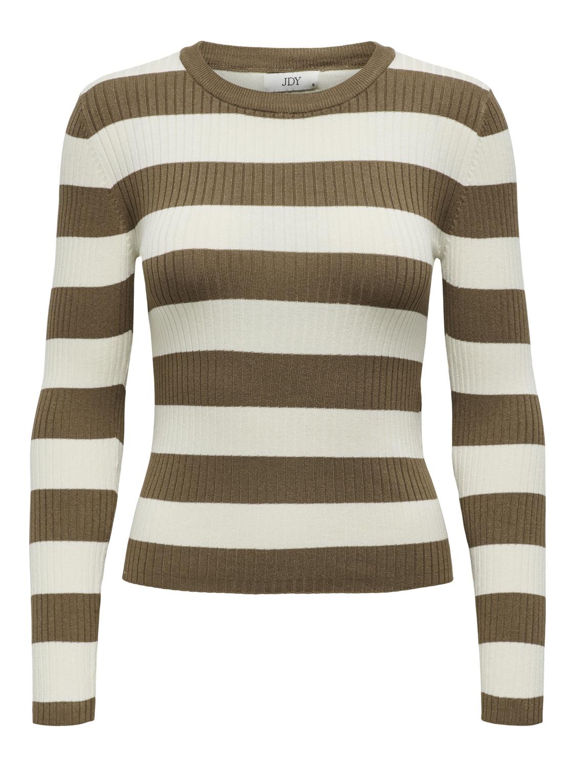 JDY - Pullover - Donna | jdyplum l/s o-neck stripe pull. knt noos