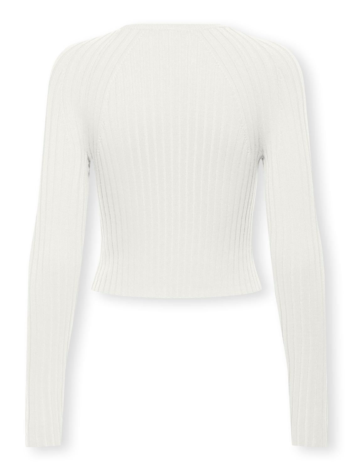 Only - Pullover donna | onlmeddi ls rib crop o-neck cc knt