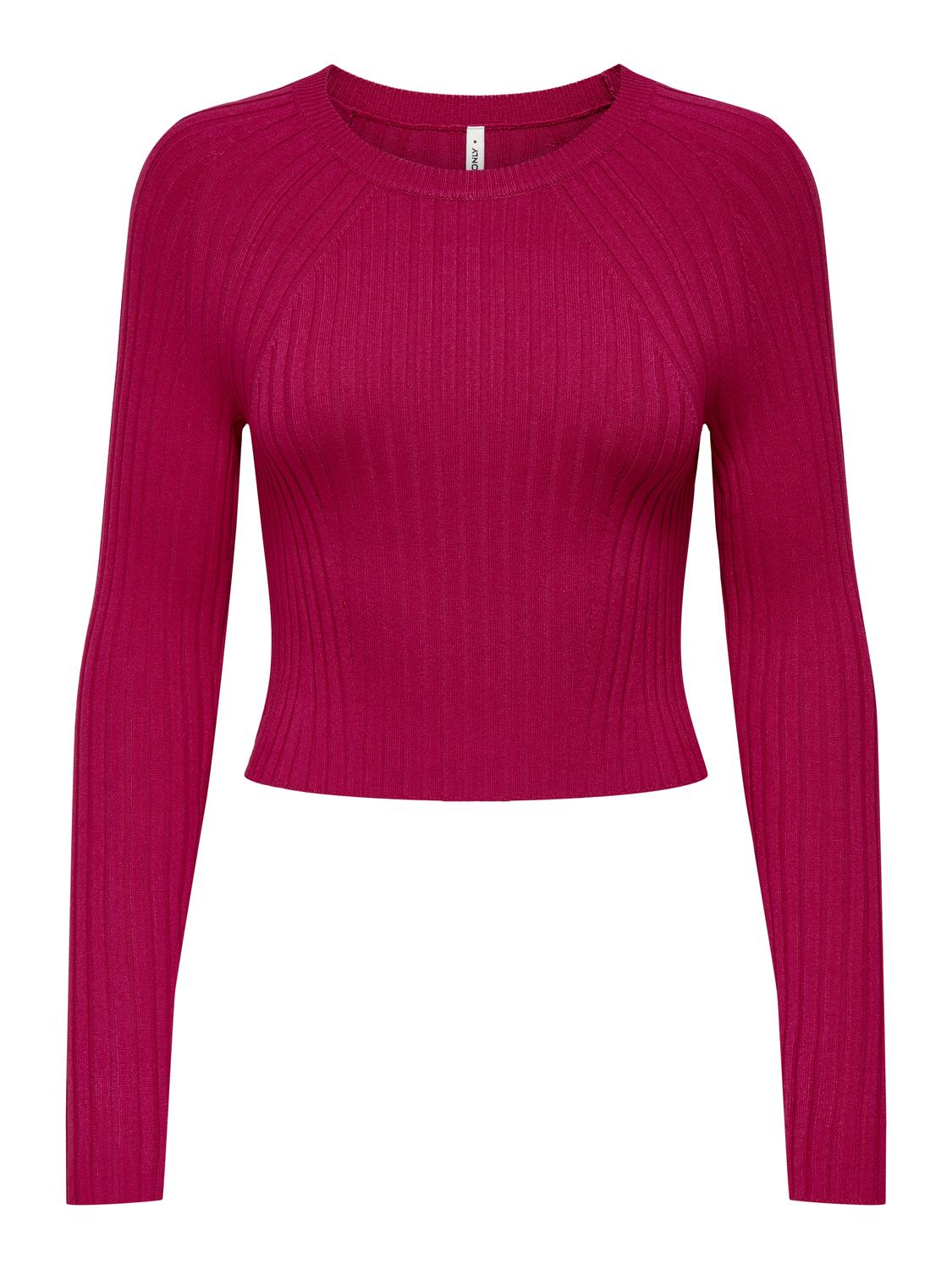 Only - Pullover donna | onlmeddi ls rib crop o-neck cc knt