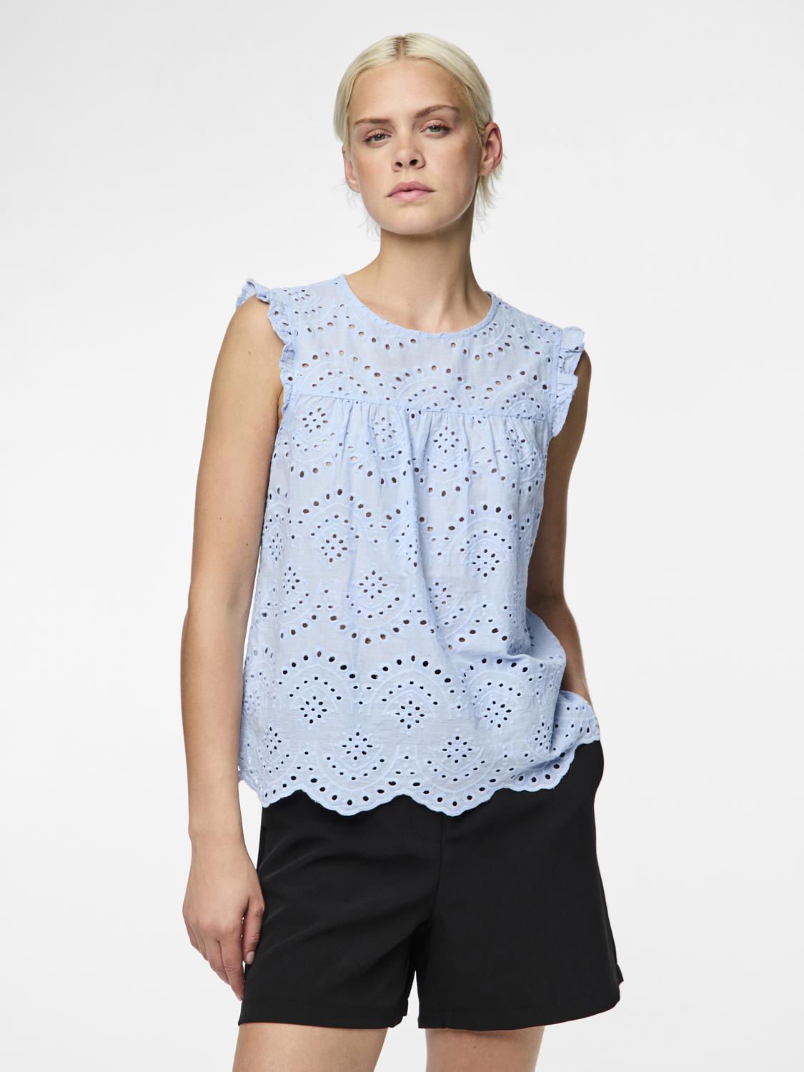 Pieces - Blusa - Donna | pcvilde sl top wvn noos