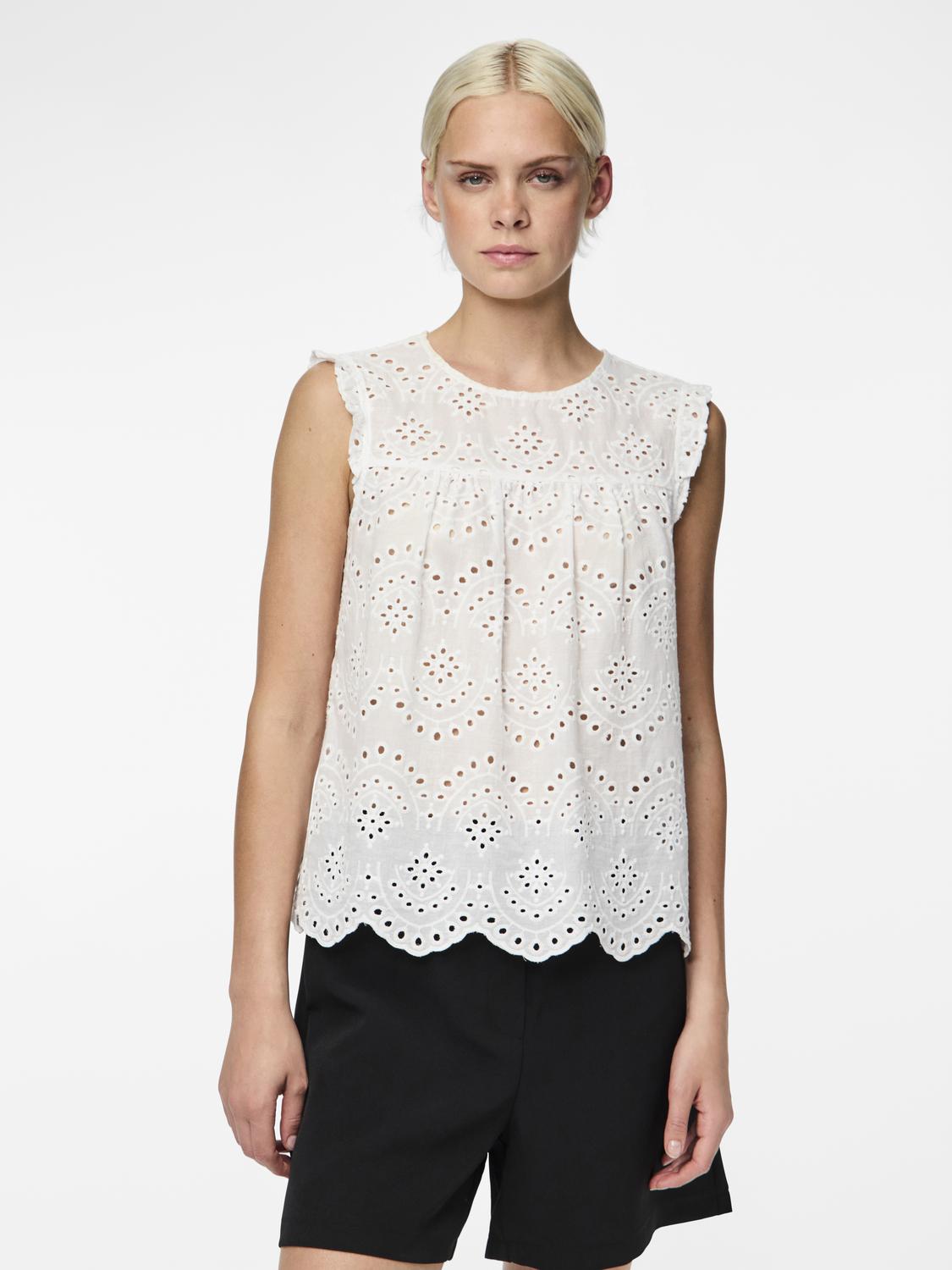 Pieces - Blusa - Donna | pcvilde sl top wvn noos