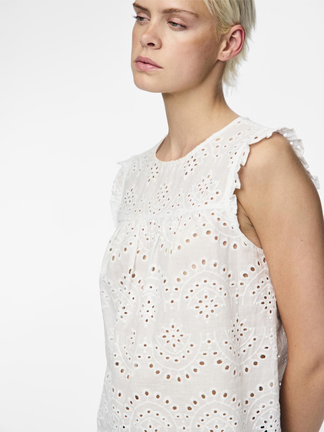 Pieces - Blusa - Donna | pcvilde sl top wvn noos