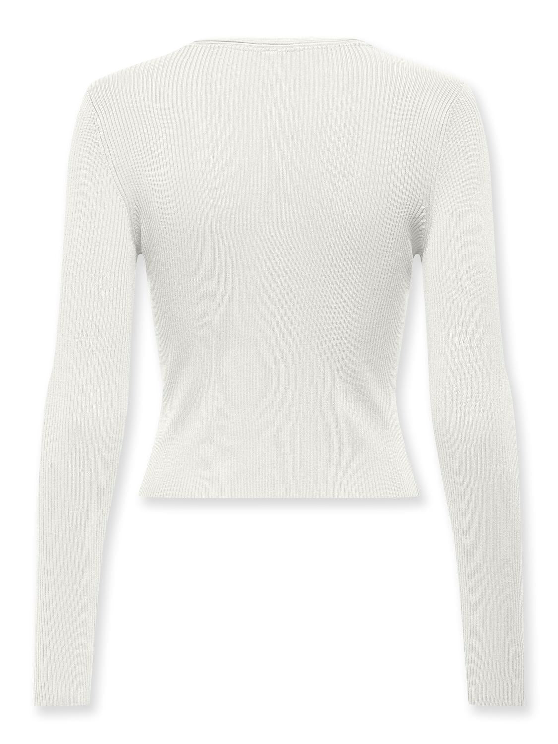 Only - Pullover - Donna | onlmeddi ls peek a boo v-neck cc knt