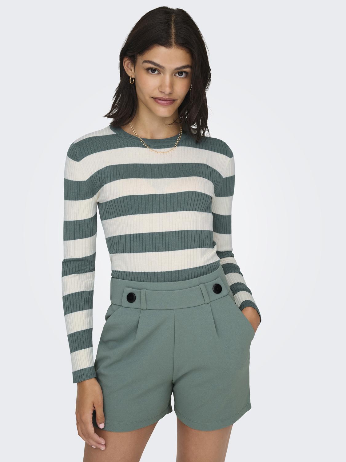 JDY - Pullover - Donna | jdyplum l/s o-neck stripe pull. knt noos