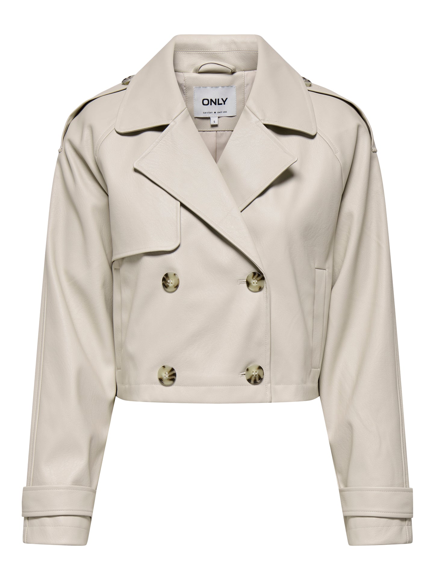 Only - Trench corto - Donna | onlamia faux leather jacket cc otw
