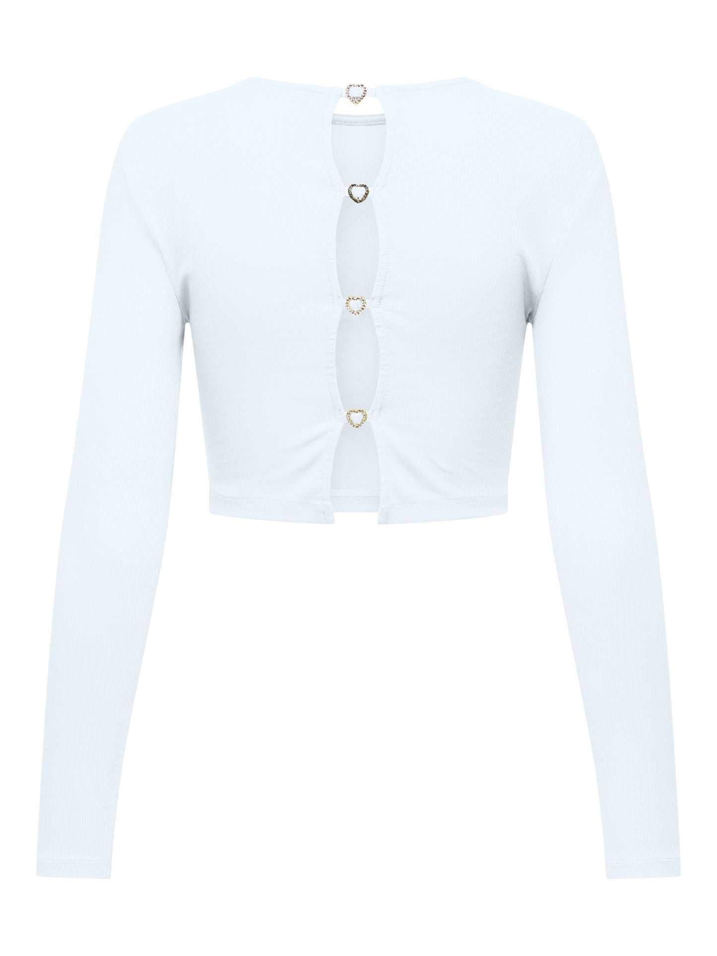 Only - Maglia donna | onlrene life l/s open back heart top jrs