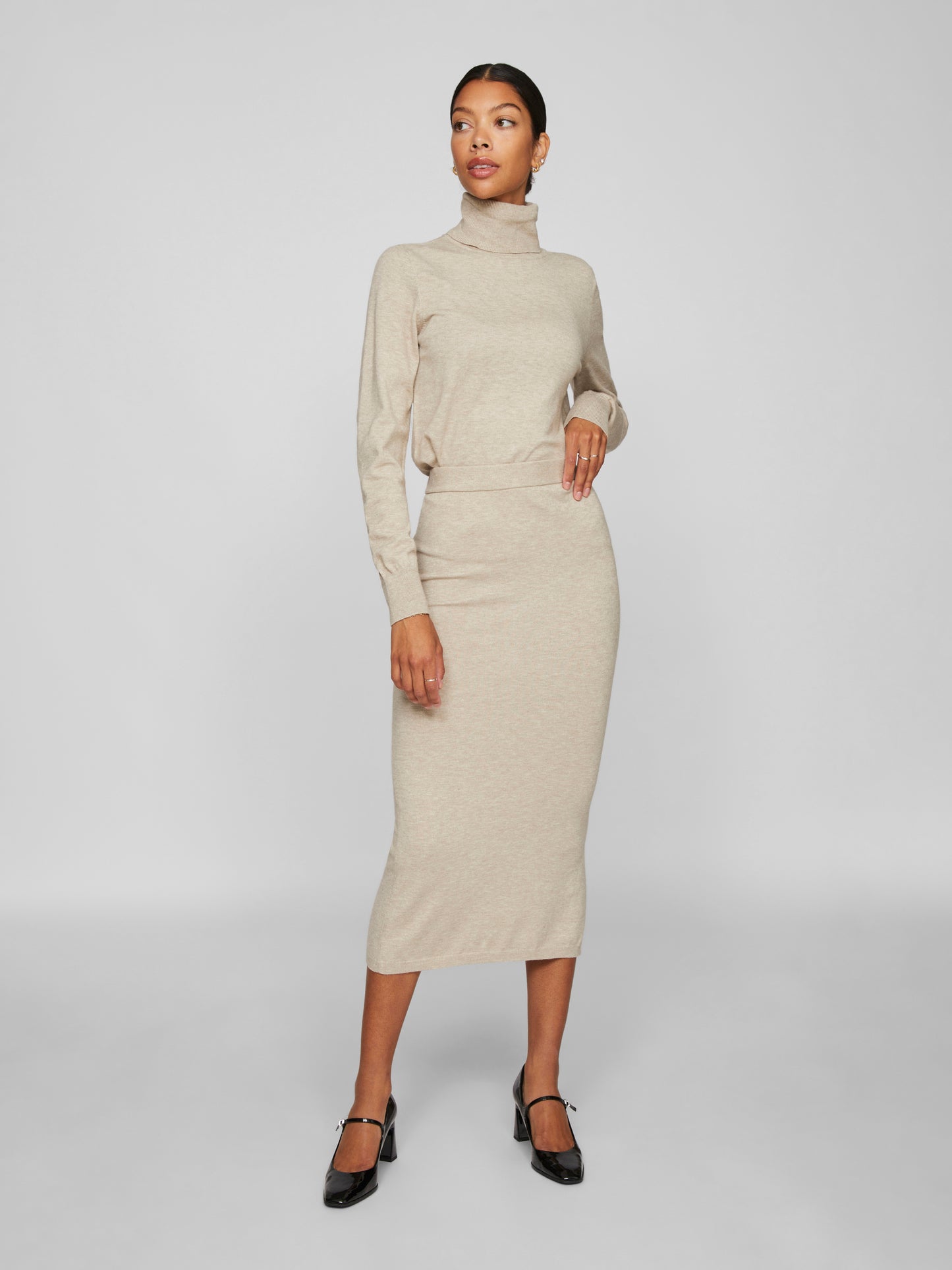 Vila - Gonna donna | vicomfy midi pullover skirt/pb
