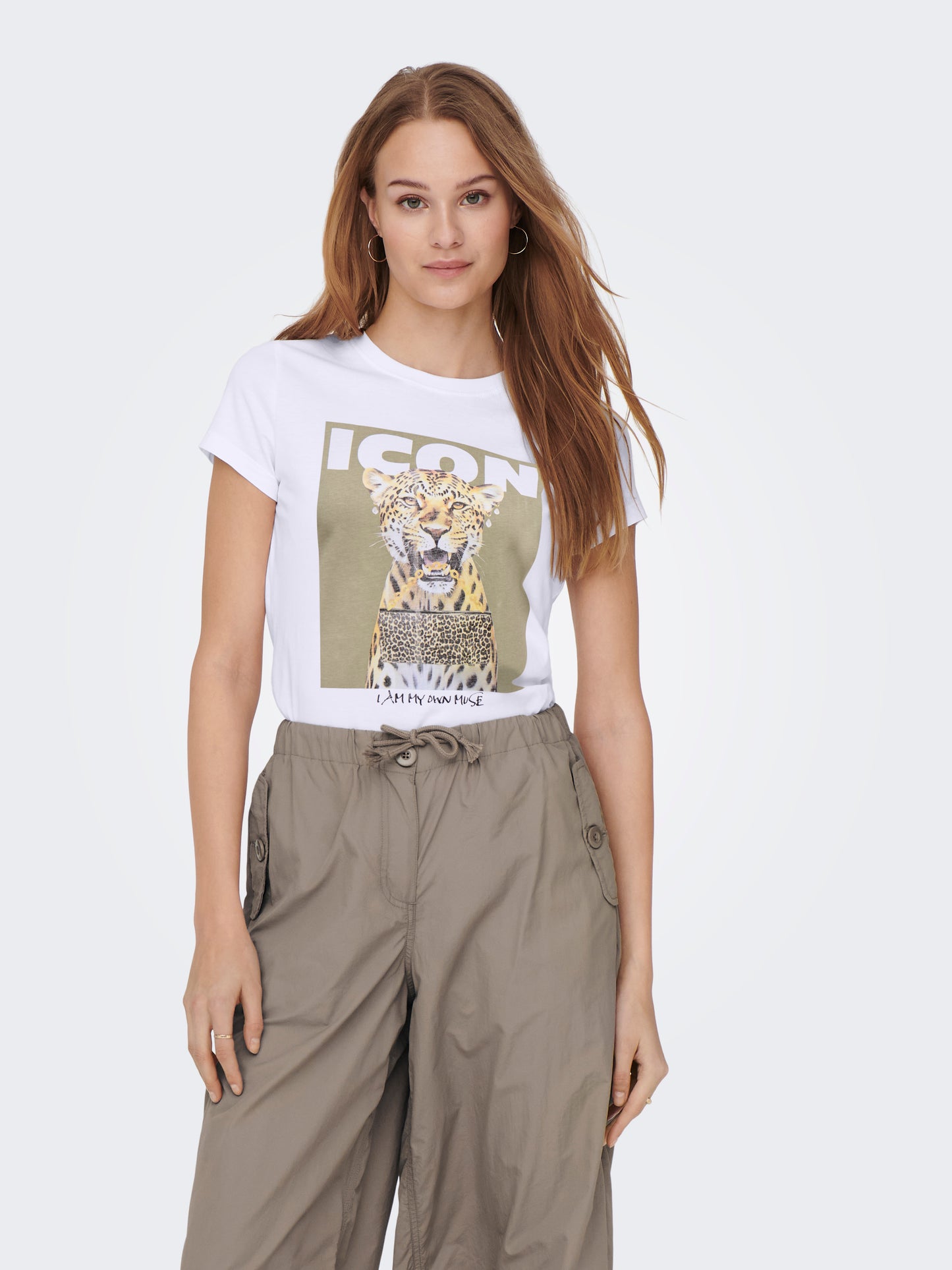 Only - T-shirt donna | onlvibe life s/s glasses top box jrs