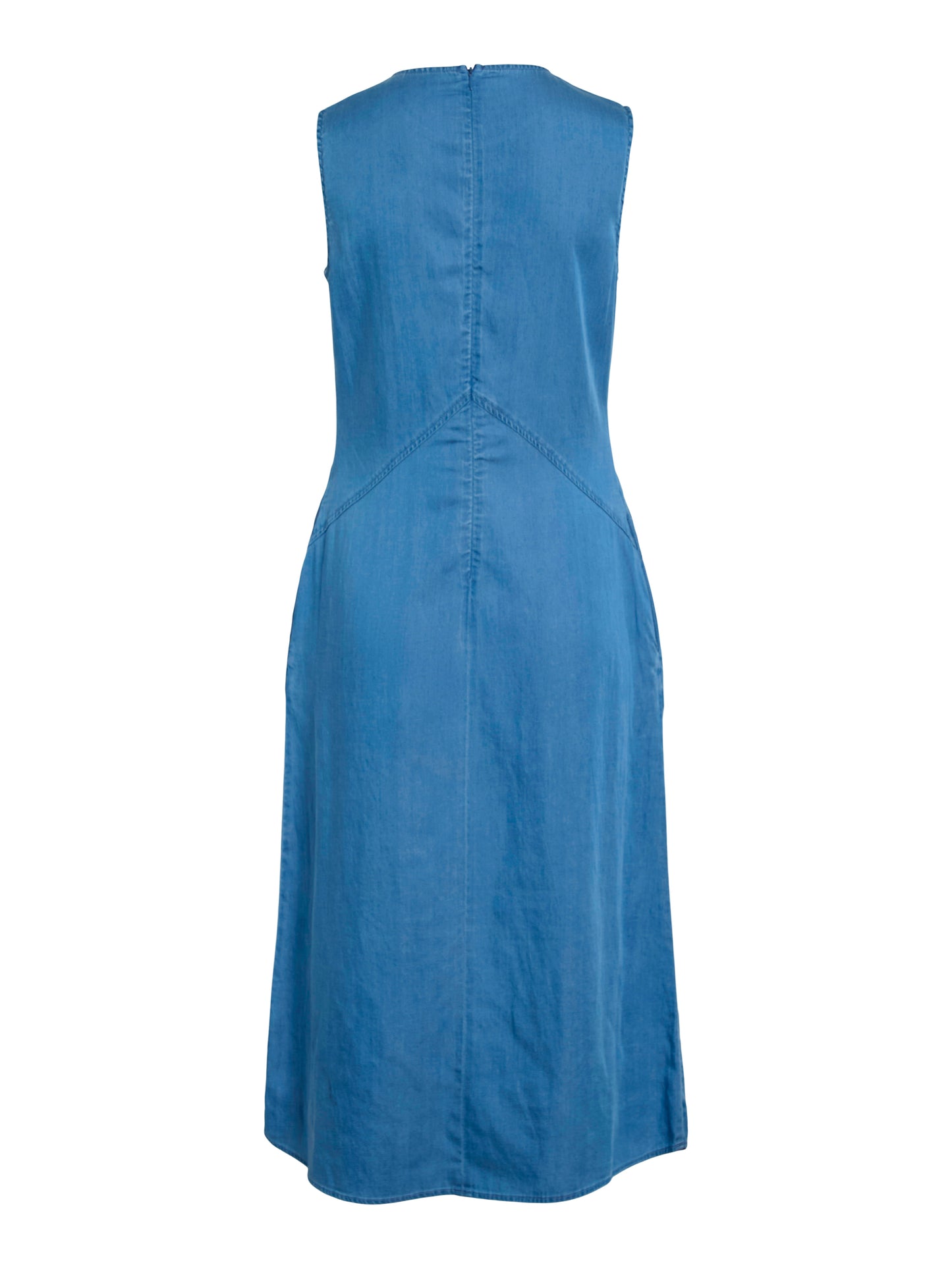 Vila - Vestito - Donna | vibista denim s/l midi dress / ls