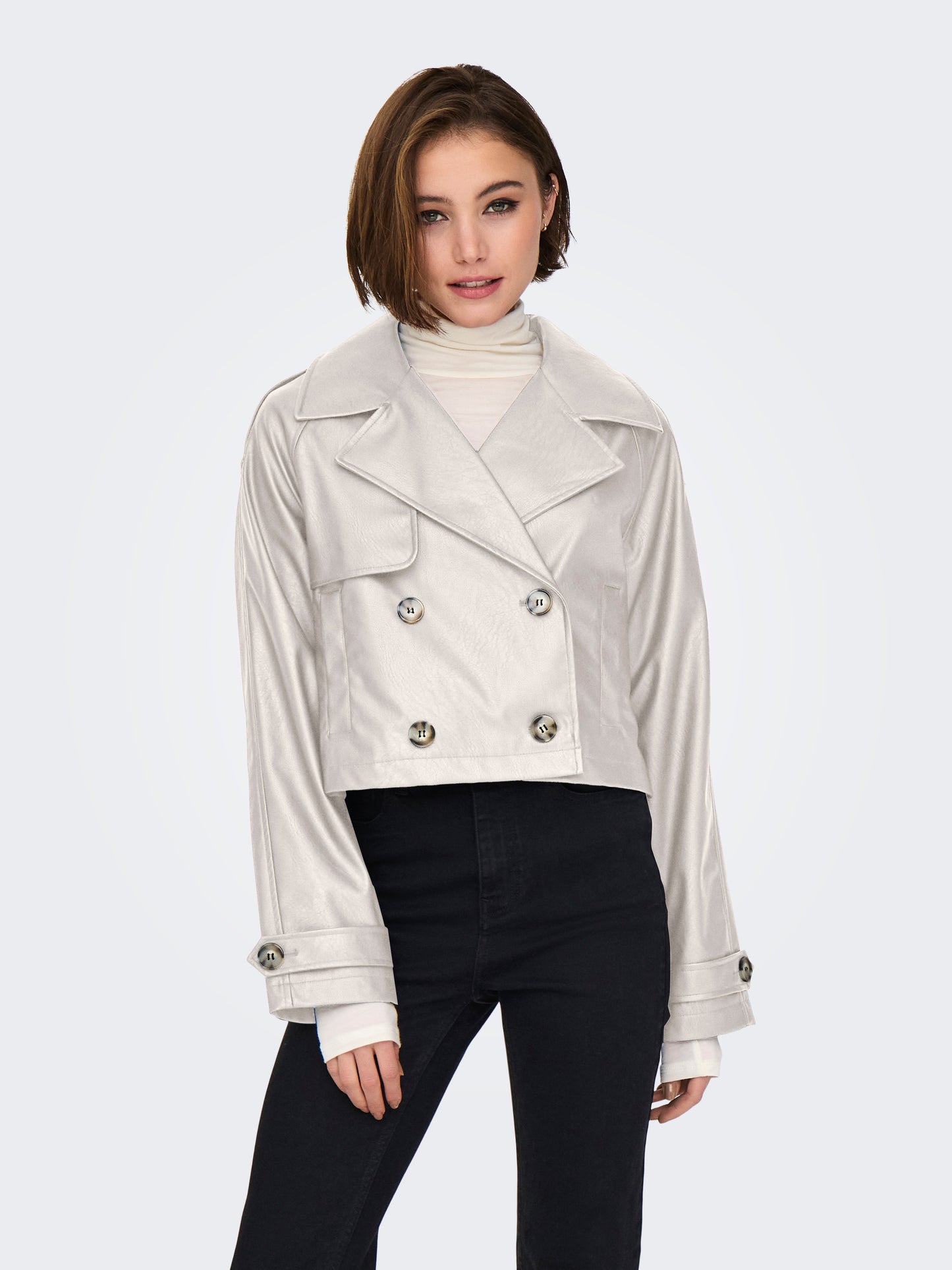 Only - Trench corto - Donna | onlamia faux leather jacket cc otw