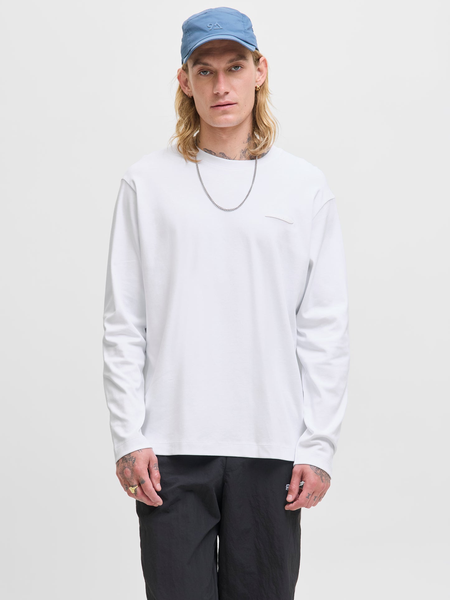 JACK&JONES - Tshirt manica lunga - Uomo | JCOFUSION INTERLOCK TEE LS CREW NECK