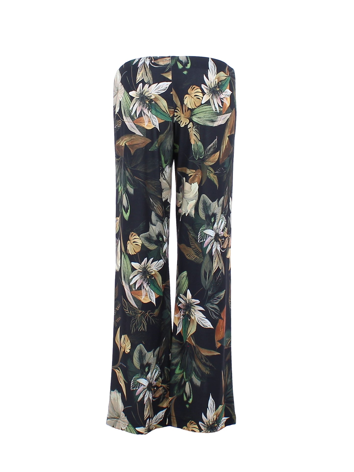 Gaia Più - Pantalone con fantasia floreale donna curvy