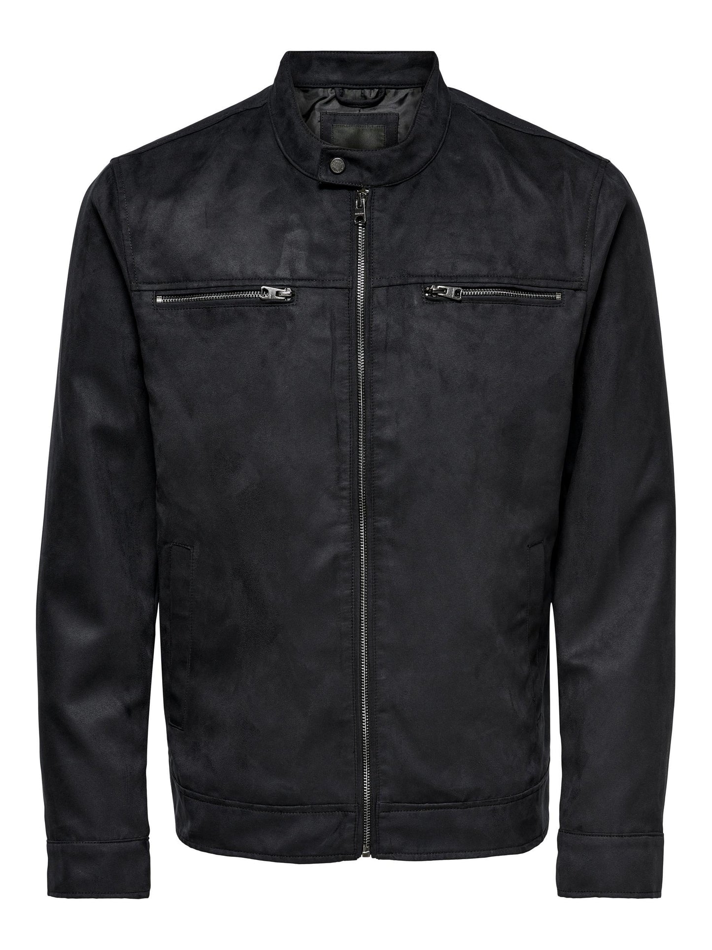 Only & Sons - Giubbotto Biker - Uomo | willow fake suede jacket otw noos