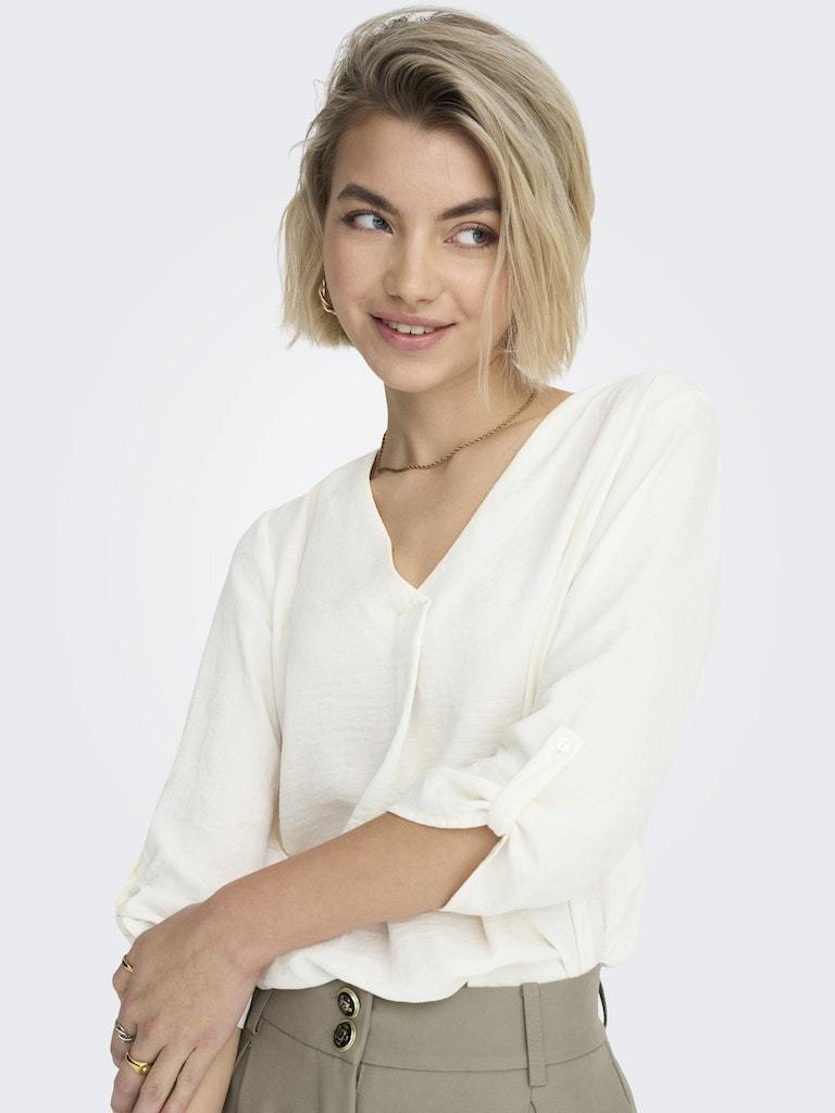 JDY - Blusa - Donna | jdydivya 3/4 Top Wvn Noos