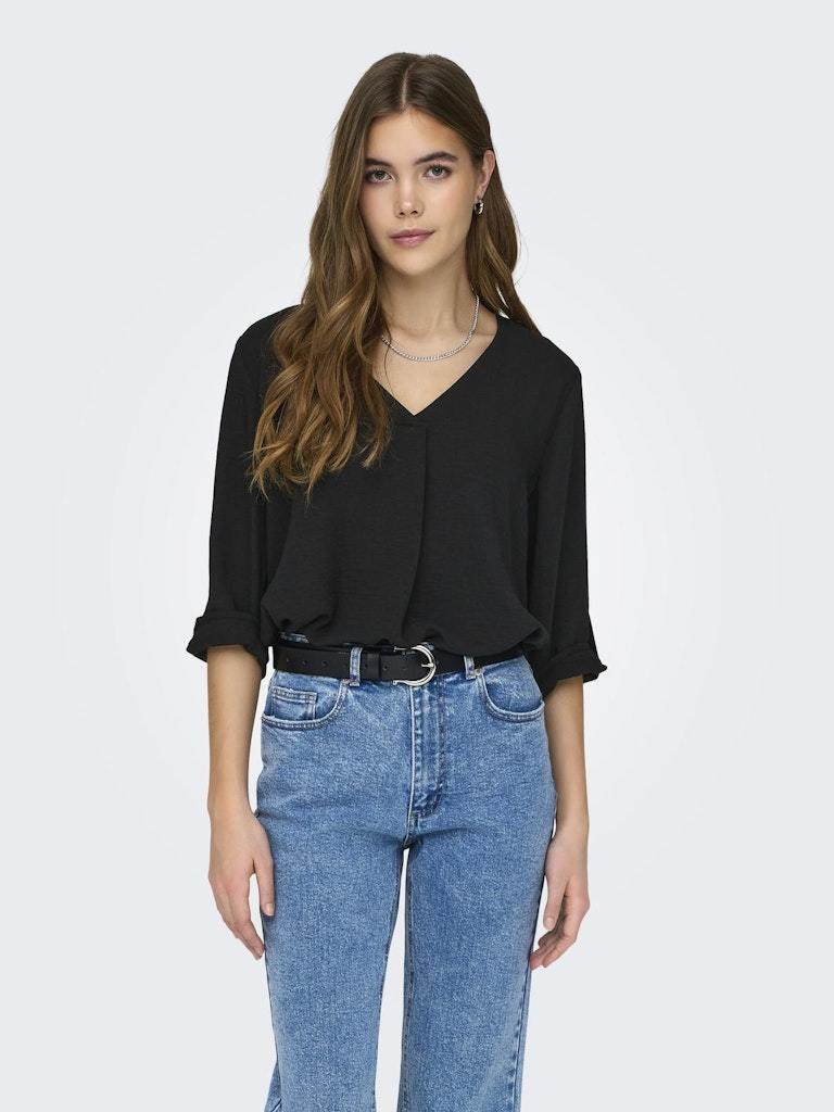 JDY - Blusa - Donna | jdydivya 3/4 Top Wvn Noos