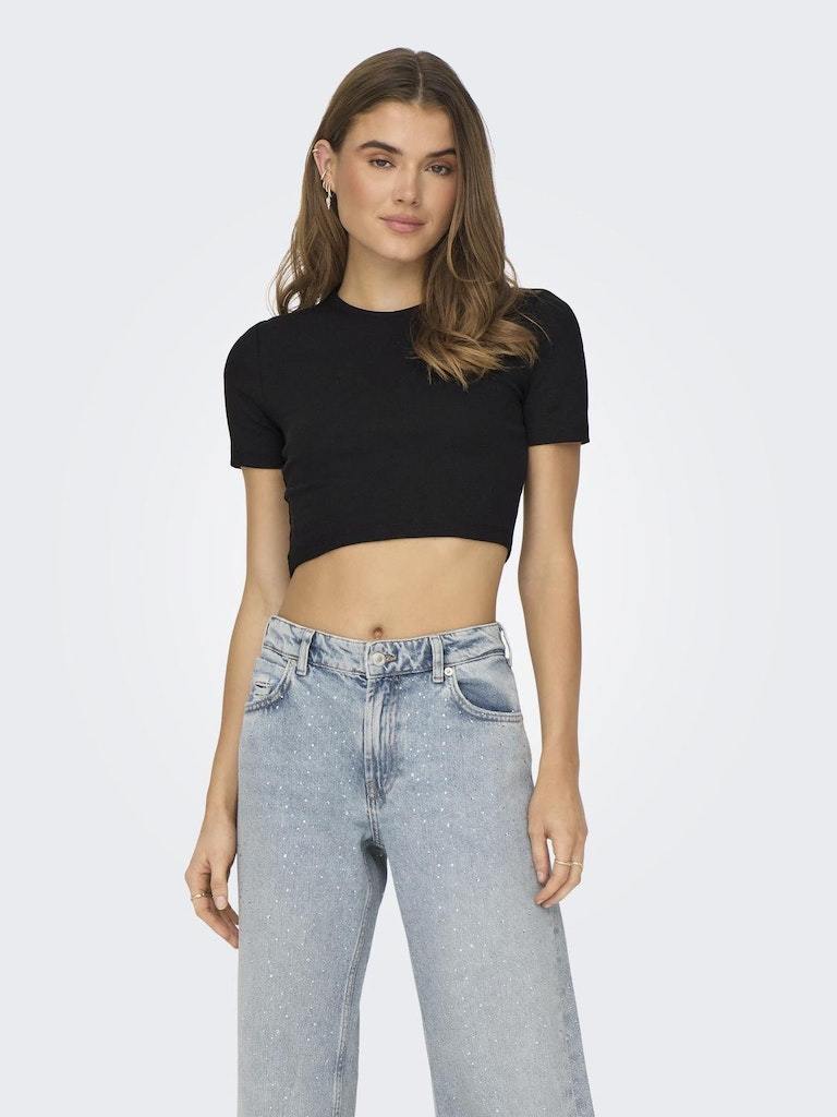 Only - Top donna | onlrene s/s open back heart top jrs