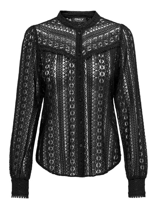 CAMICIA - ONLY ONLREBA LACE L/S SHIRT WVN NOOS