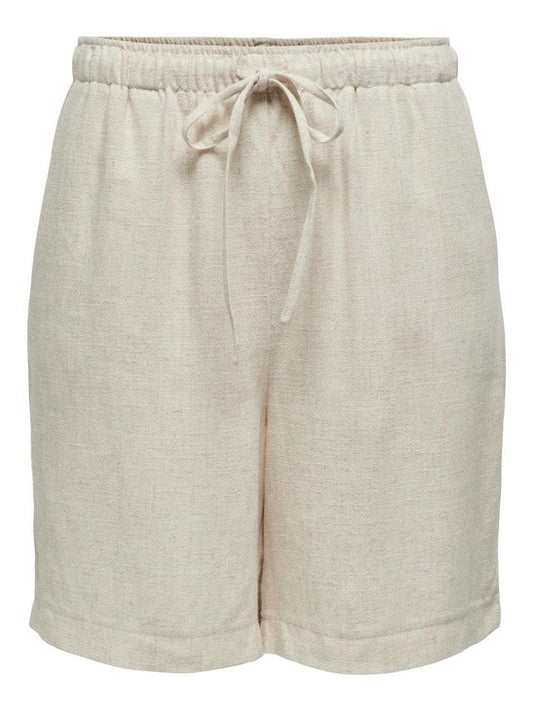 SHORTS - ONLY ONLSIESTA MW PULL-UP LINEN BL SHORTS PNT