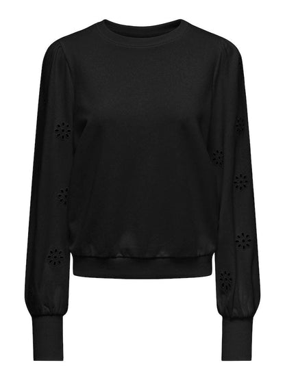 Felpa - Only Onlfemme L/S Puff Embroidery Ub Swt