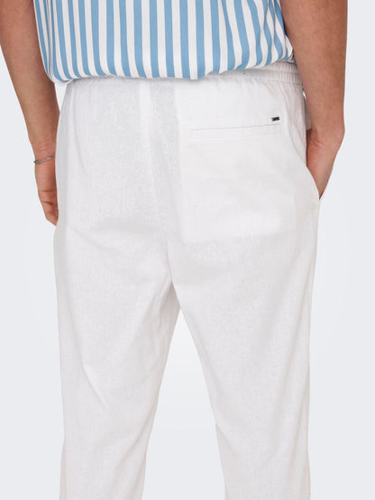 Pantalone Linus Crop 0007 Cot Lin Pnt Noos Only & Sons