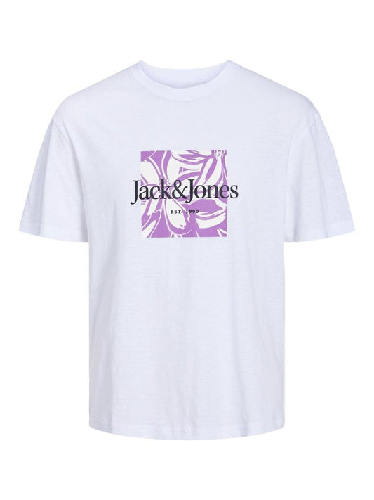 T-Shirt - Jack&Jones Jorlafayette Branding Tee Ss Crew Nec Ln