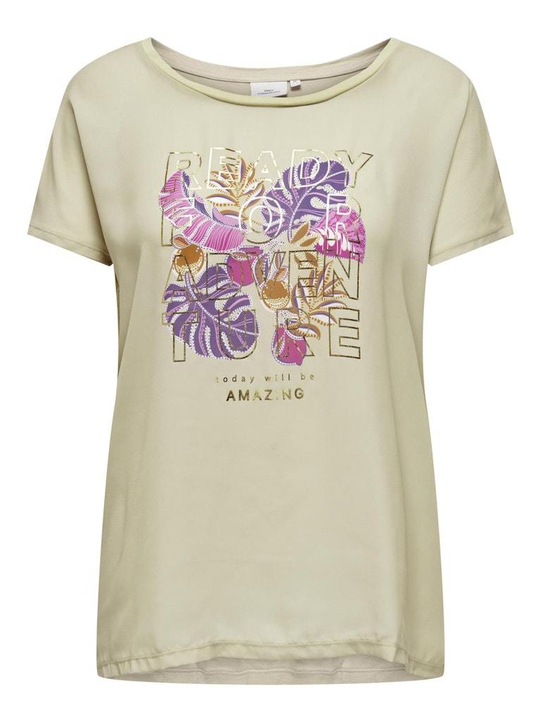 Only Carmakoma - T-shirt donna curvy | carketty life ss mix tee jrs