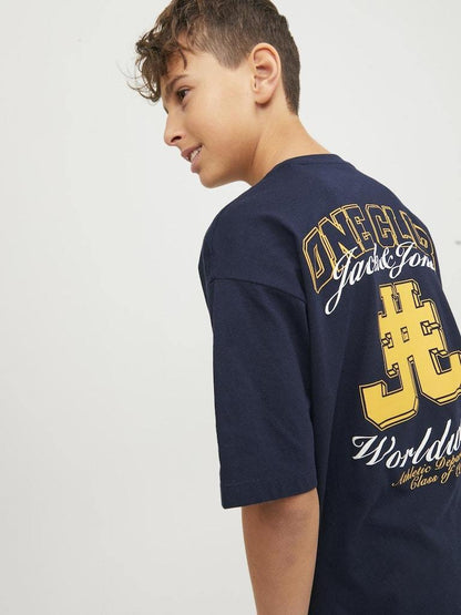 T-Shirt - Jjjunior Jorcole Back Print Tee Ss Volume Mni