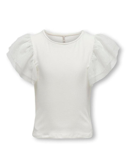 T-Shirt - Only Kids Kogsine S/L Glitter Top Jrs