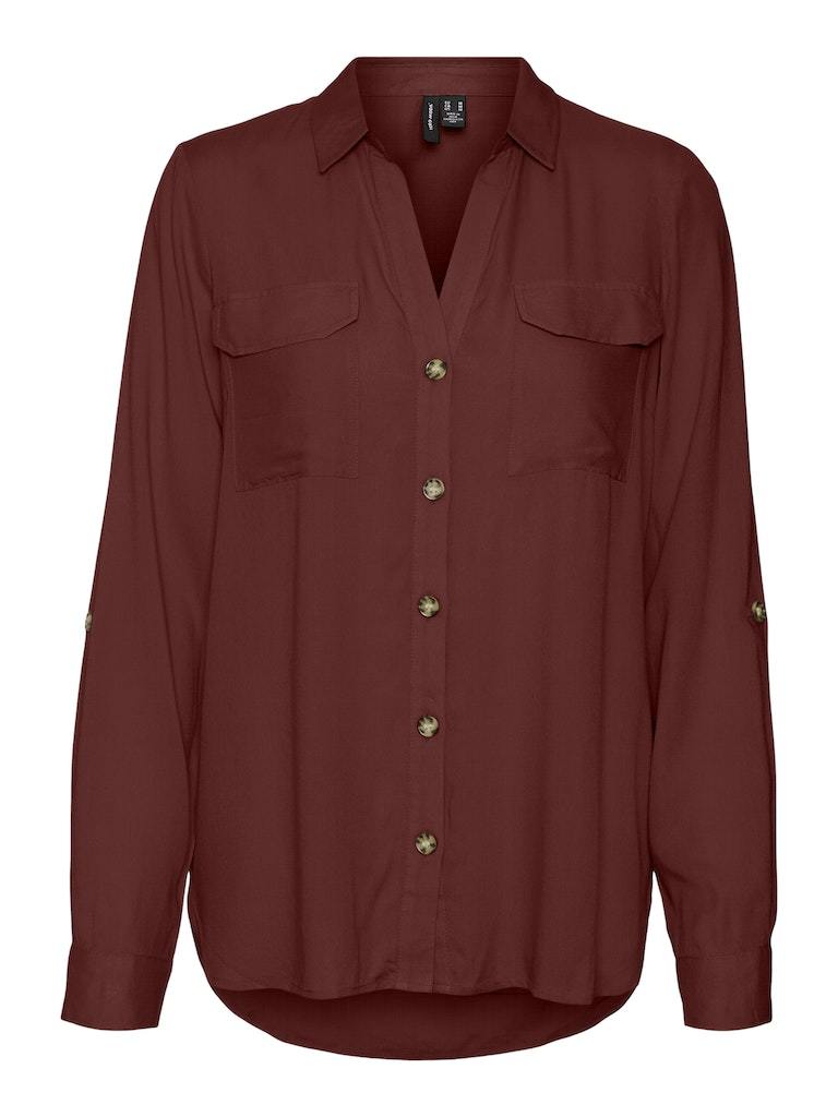Vero Moda - Camicia - Donna | vmbumpy l/s shirt new wvn ga noos