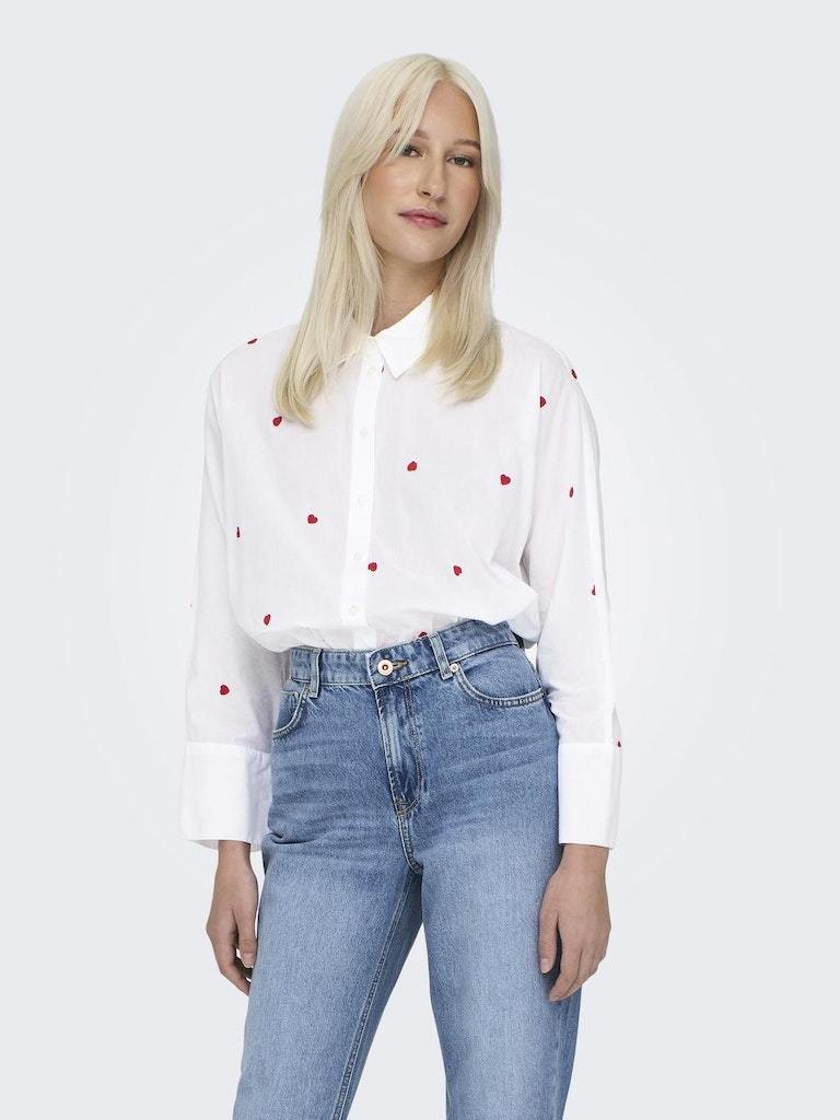 Only - Camicia - Donna | onlnew lina grace ls emb shirt noos wvn