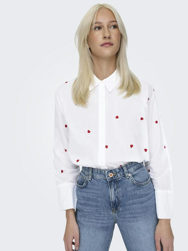 Only - Camicia - Donna | onlnew lina grace ls emb shirt noos wvn