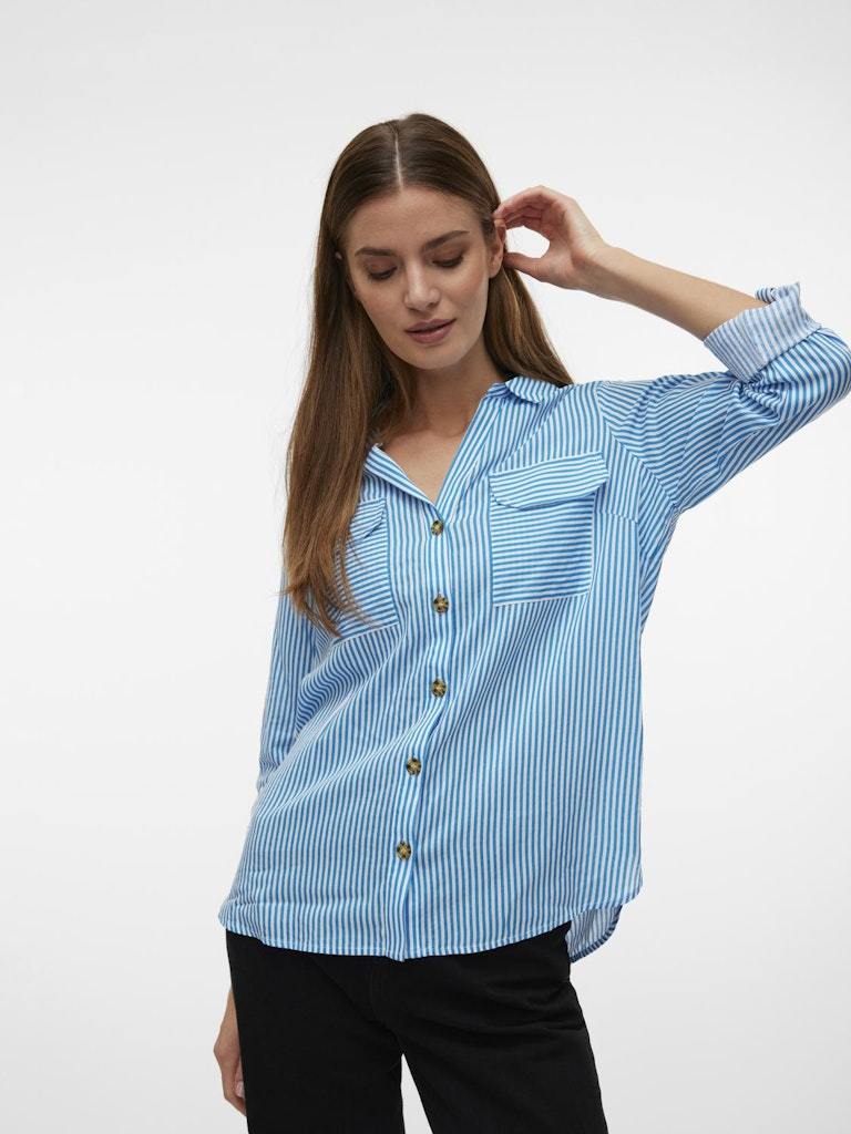 Vero Moda - Camicia - Donna | vmbumpy l/s shirt new wvn ga noos