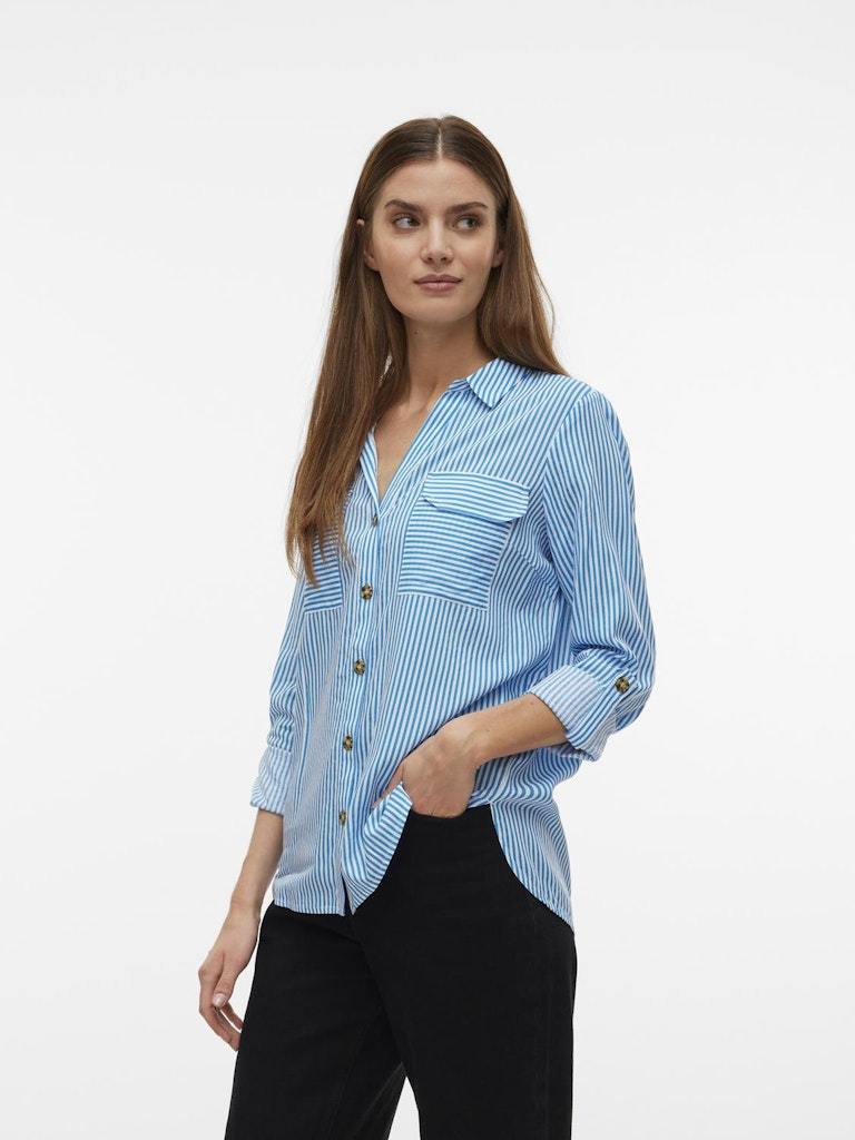 Vero Moda - Camicia - Donna | vmbumpy l/s shirt new wvn ga noos