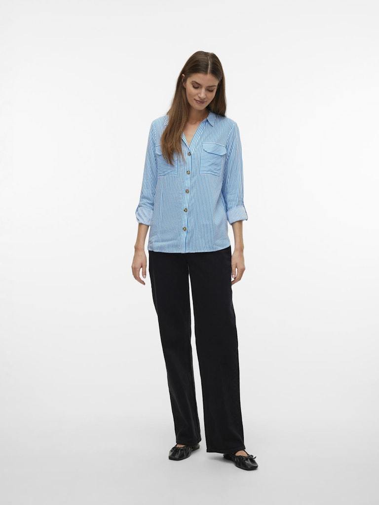Vero Moda - Camicia - Donna | vmbumpy l/s shirt new wvn ga noos