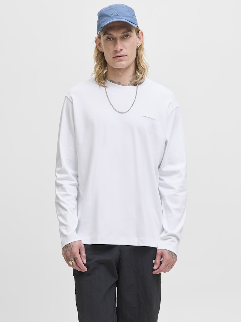 JACK&JONES - Tshirt manica lunga - Uomo | JCOFUSION INTERLOCK TEE LS CREW NECK