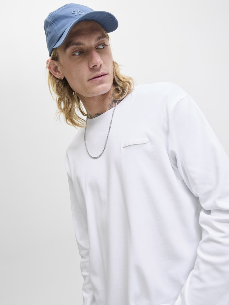 JACK&JONES - Tshirt manica lunga - Uomo | JCOFUSION INTERLOCK TEE LS CREW NECK