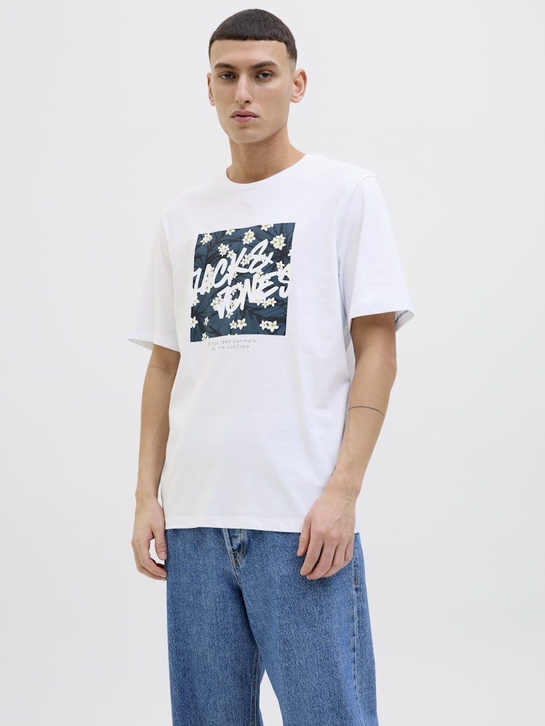 Jack&Jones - T-shirt - Uomo | jjhawaii shape tee ss crew neck ln