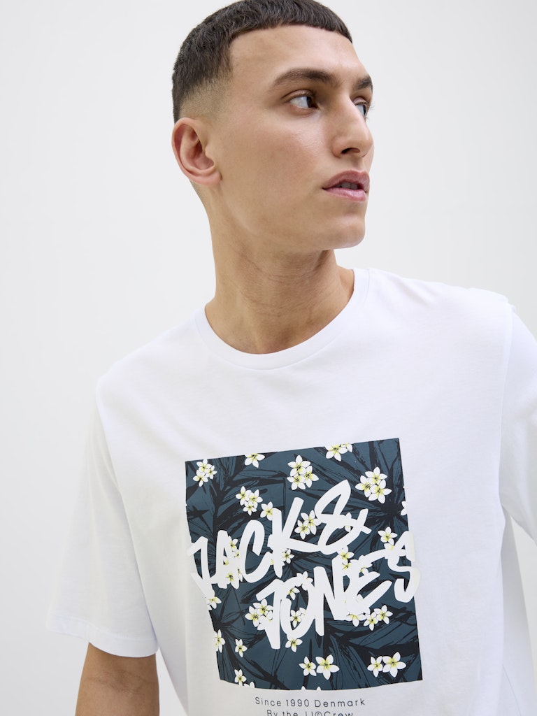 Jack&Jones - T-shirt - Uomo | jjhawaii shape tee ss crew neck ln
