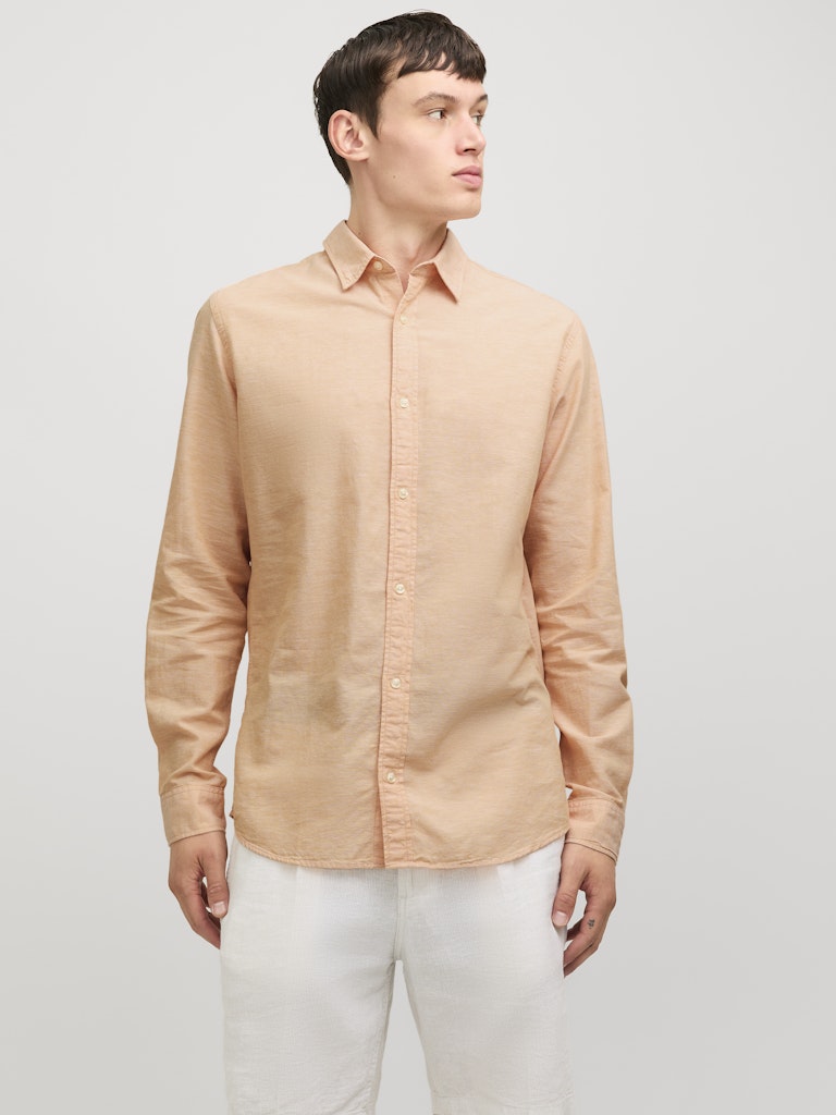 Jack&Jones - Camicia - Uomo | jjelinen blend shirt ls sn
