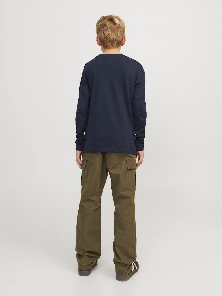 T-SHIRT - JJJUNIOR JJELOGO TEE LS O-NECK 2 COL SN MNI