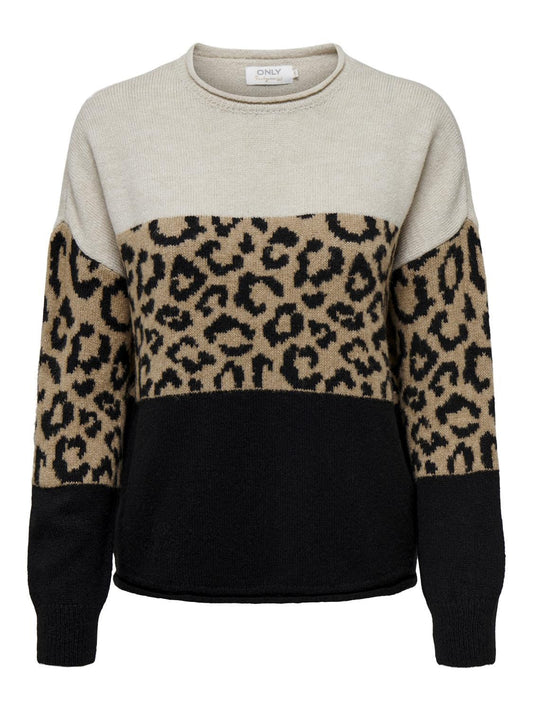 Pullover Onljade Animal Ls Oneck Cc Knt Only