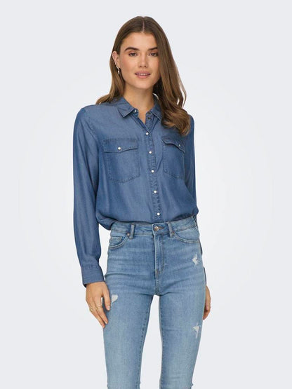 Camicia Jeans - Jdy Jdyjasper L/S Shirt Wvn