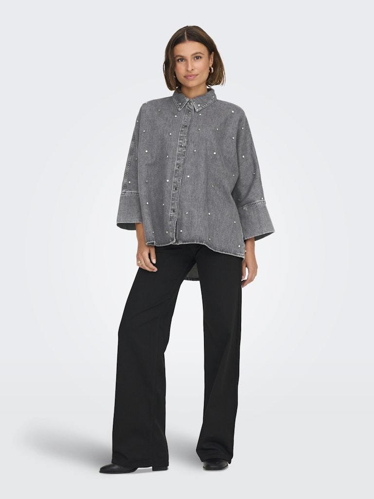 Only - Camicia - Donna | onlgrace 3/4 rhinestone mg dnm shirtnoos