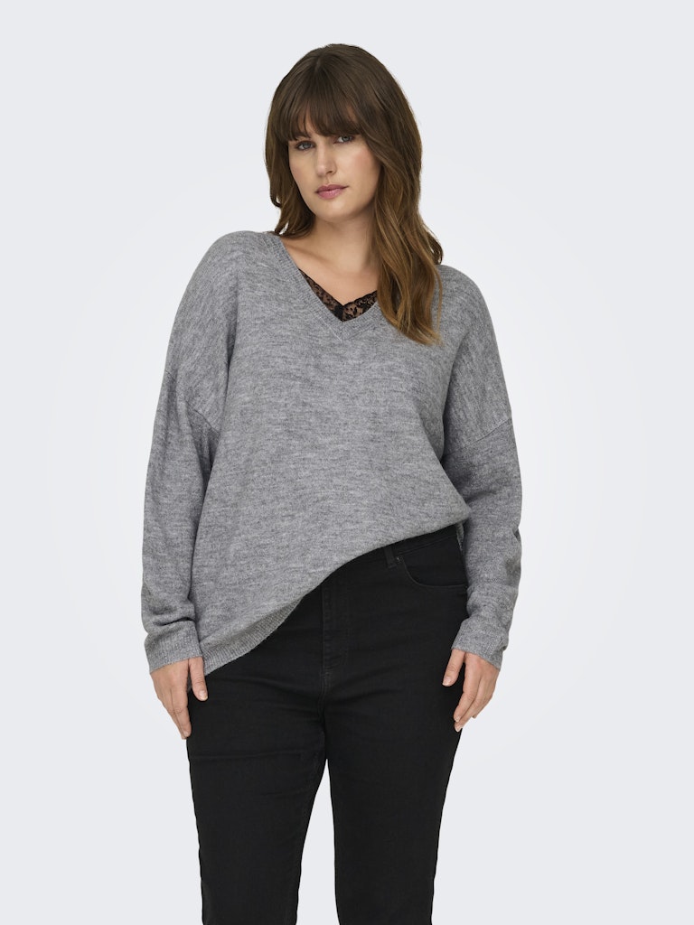 Only Carmakoma - Pullover - Donna curvy | carmanifesta ls revers.pullover knt bf