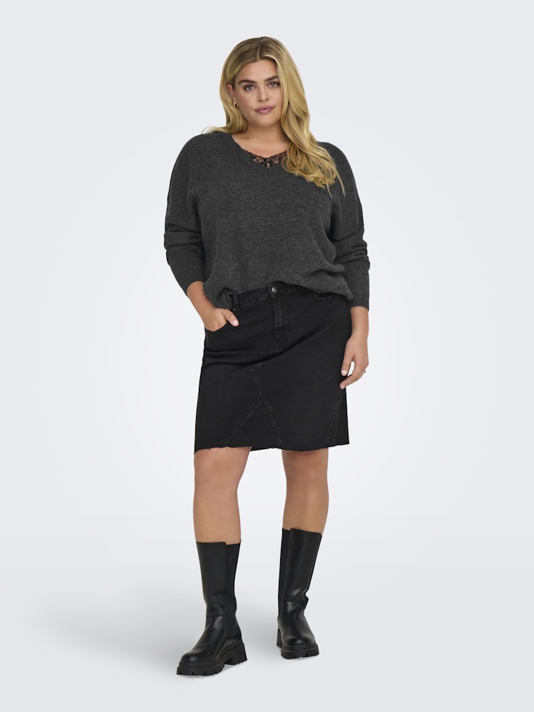 Only Carmakoma - Pullover - Donna curvy | carmanifesta ls revers.pullover knt bf