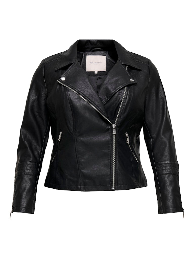 Only Carmakoma - Giacca - Donna curvy | caremmy faux leather biker noos