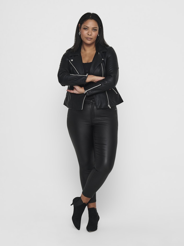 Only Carmakoma - Giacca - Donna curvy | caremmy faux leather biker noos